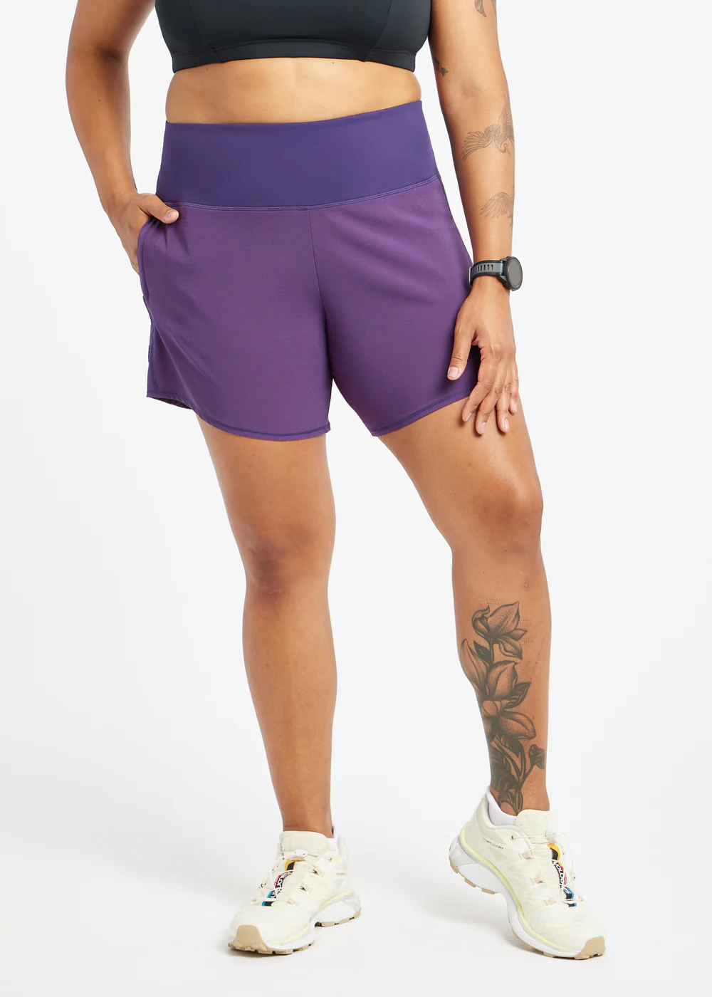 High Rise Long Roga Shorts - Image 27